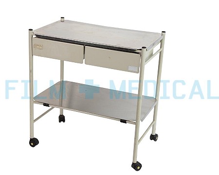 Trolley Rectangular Cream Drawers